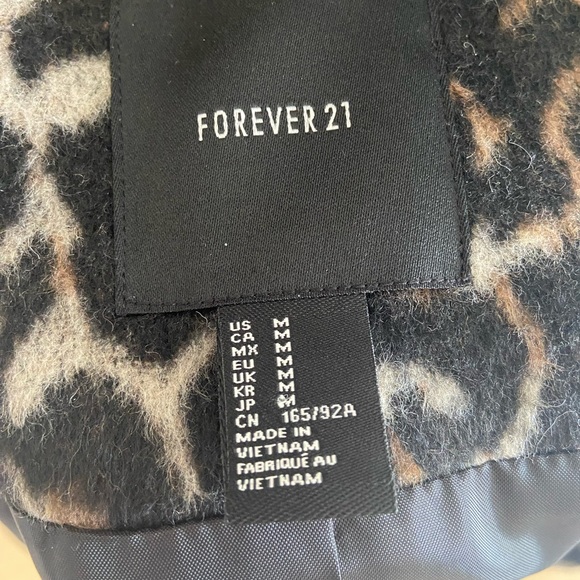 Leopard Print Blazer/Jacket - Size M - Picture 4 of 4